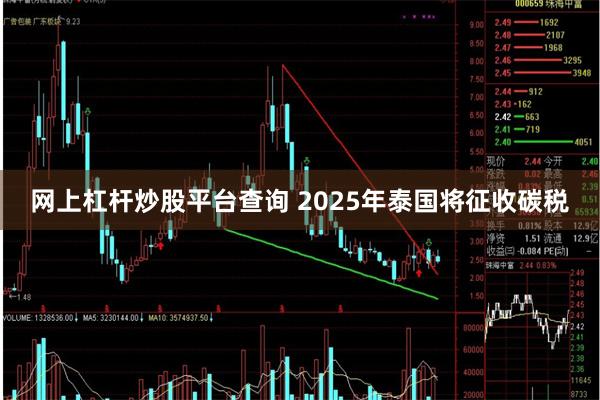 网上杠杆炒股平台查询 2025年泰国将征收碳税