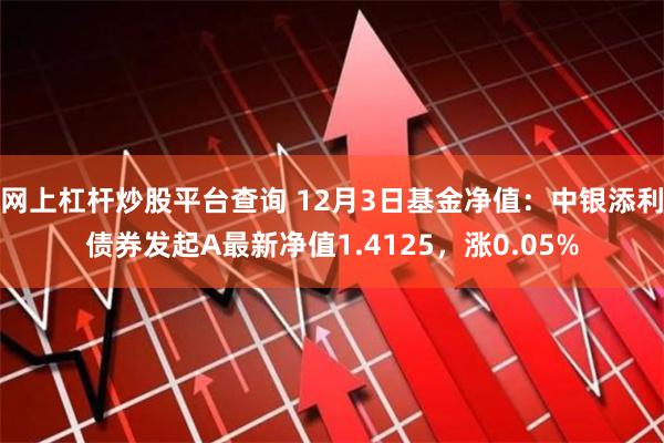 网上杠杆炒股平台查询 12月3日基金净值：中银添利债券发起A最新净值1.4125，涨0.05%